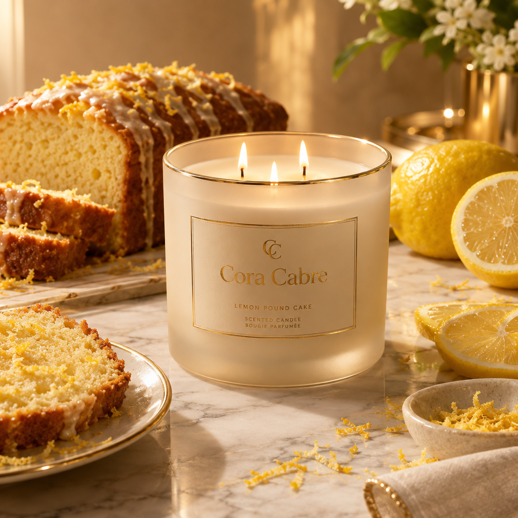 Cora Cabre 3-Wick Candle – Lemon Pound Cake