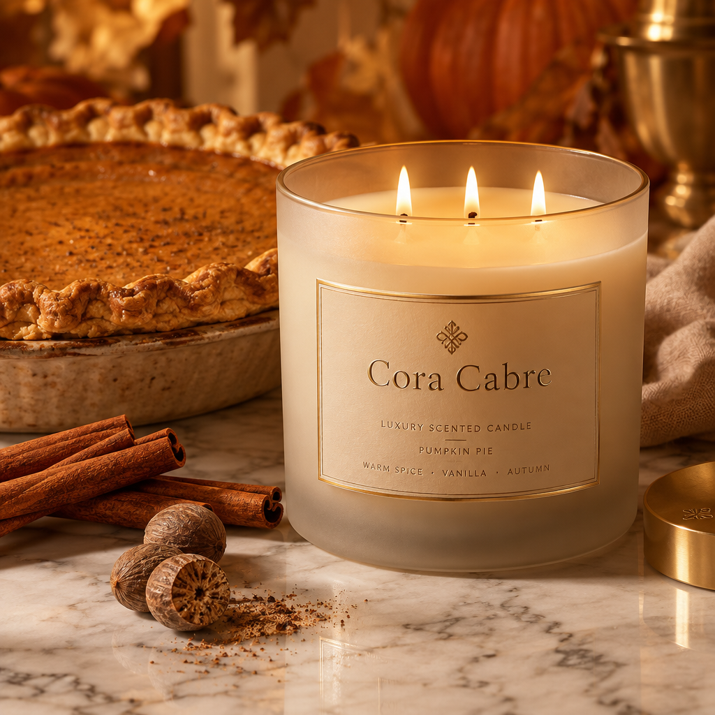 Cora Cabre 3-Wick Candle – Pumpkin Pie